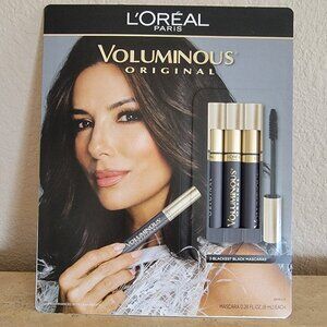 L'Oreal Paris Voluminous Original Black Mascara, (Pack of 3) NIB